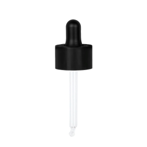 20/410 Smooth Wall Matt Black 29 Double Wall Pipette Dropper