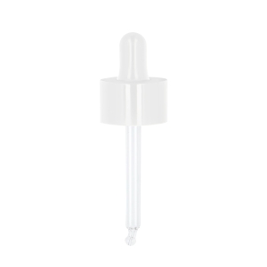 20/410 Smooth Wall Gloss White 29 Double Wall Pipette Dropper