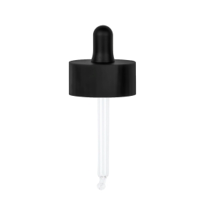 20/410 Smooth Wall Matt Black 39 Double Wall Pipette Dropper