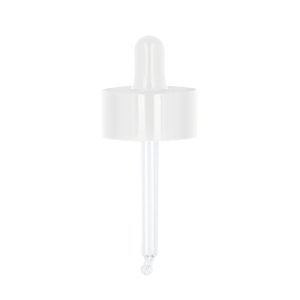 20/410 Smooth Wall Gloss White 39 Double Wall Pipette Dropper