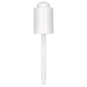 Smooth Wall Gloss White Cosmetic Push-Button Pipette