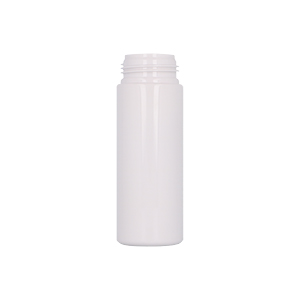 White PET Foam Pump Cylindrical Bottle