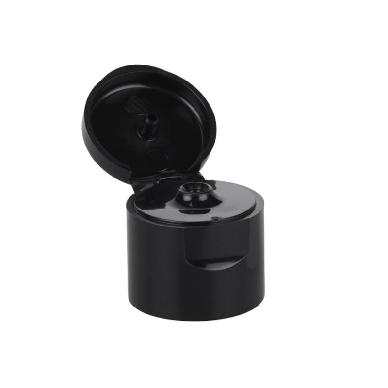 Smooth Wall Black PP Flip Top Closure