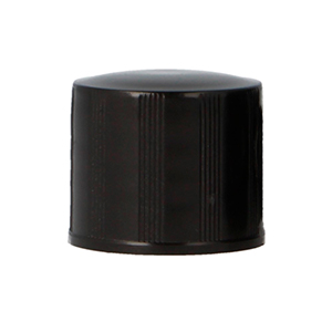 Ribbed Black PP Fine Mill Screw Closure