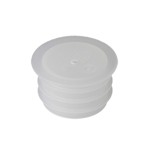 Ribbed Natural LDPE Single Hole Plug Insert 2mm Orifice