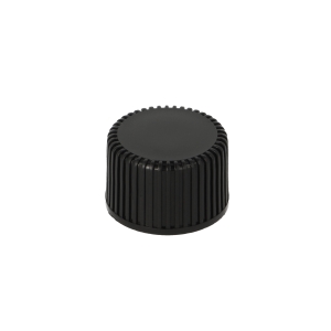 Ribbed Black PP Fine Mill Screw Closure
