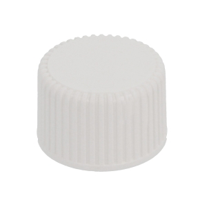 24/410 Ribbed White PP Fine Mill Screw Closure