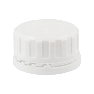 Ribbed White PP Tamper Evident Screw Closure Steran Wad