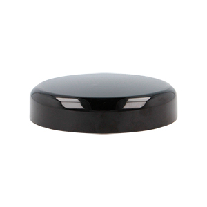 65mm Smooth Wall Black SAN Domed Closure