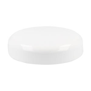 65mm Smooth Wall White SAN Domed Lid