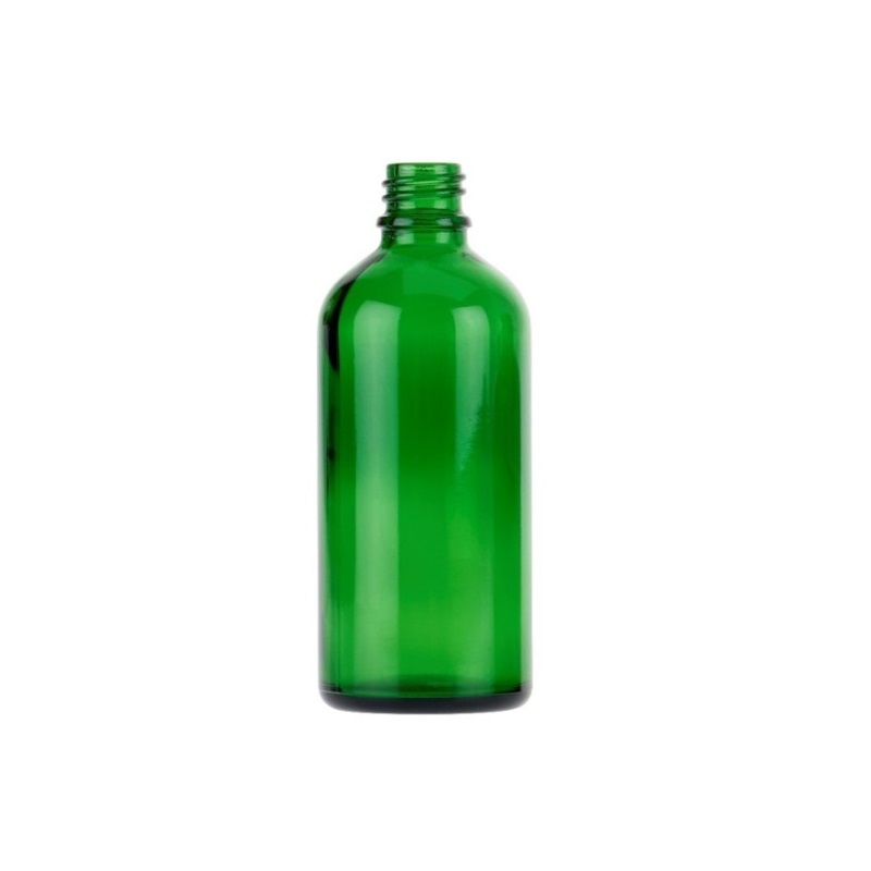 Green Glass Tall Aura Dropper Bottle