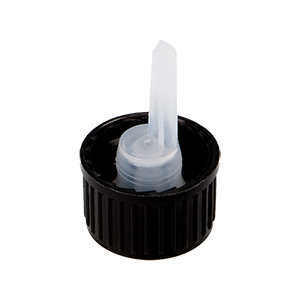 Ribbed Black Plain Dropper Closure 1.5mm