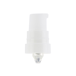 White Breeze Airless Pump w/ Clear PP Overcap