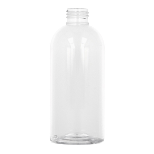 Clear PET Bullet Boston Round Bottle