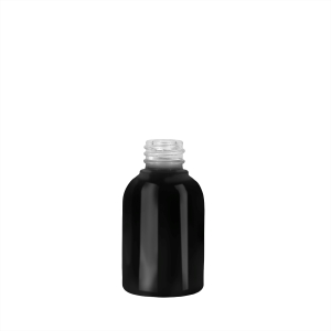 30ml Gloss Black Glass Bastia Premium Bottle