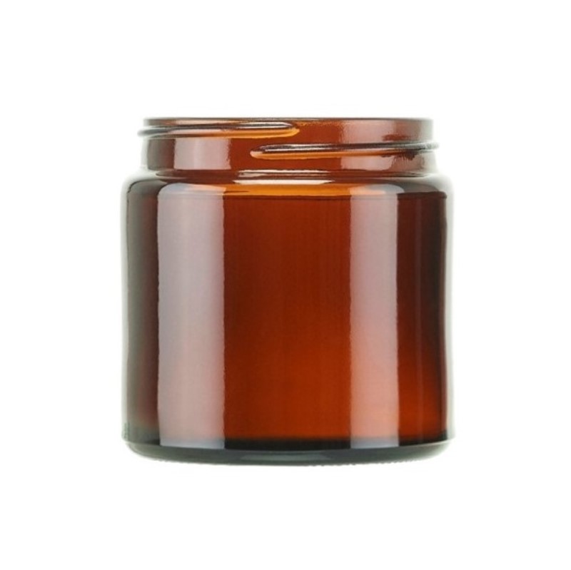 Amber Glass Ointment Jar