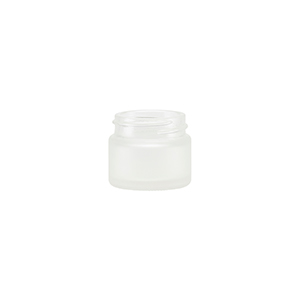 Frosted Glass Ointment Jar Sprayed