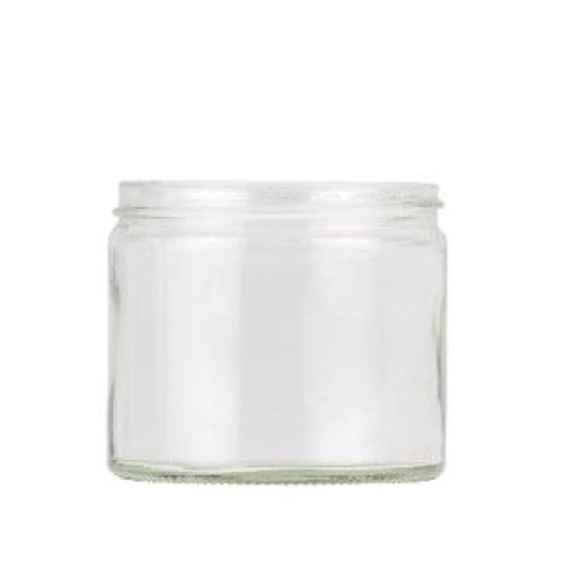 Clear Glass Round Ointment Jar