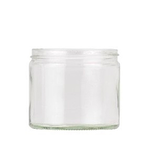 Clear Glass Round Ointment Jar