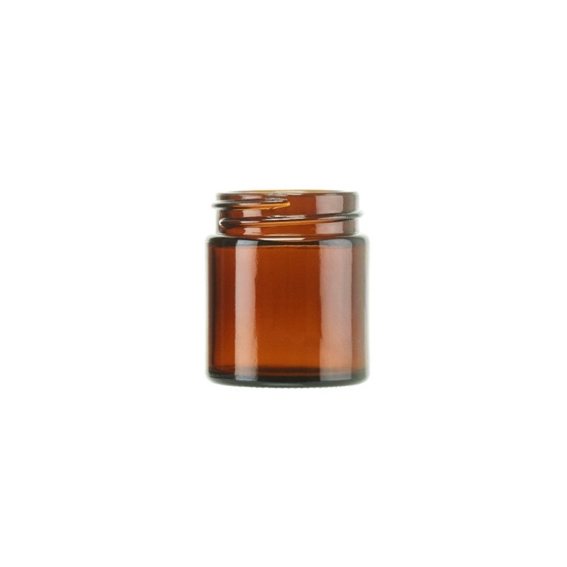 Amber Glass Ointment Jar