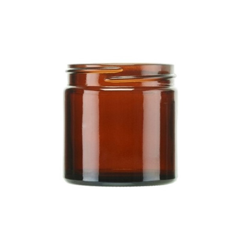 Amber Glass Ointment Jar