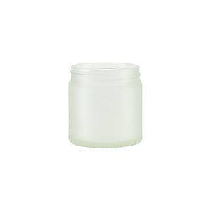Frosted Glass Ointment Jar Sprayed