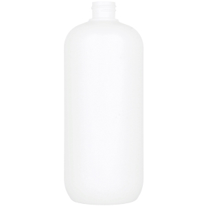 White HDPE Boston Round Bottle