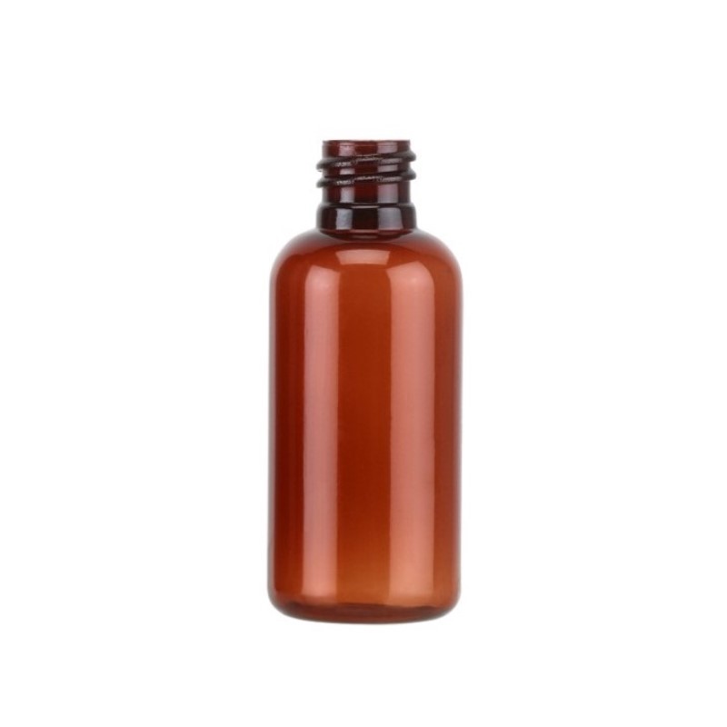 Amber PET PETG Boston Round Bottle