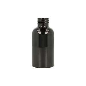 Black PET Boston Round Bottle (PCR35)