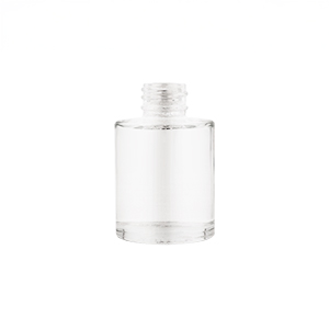 Clear Glass Cullen Heavy Weight Cylindrical Bottle