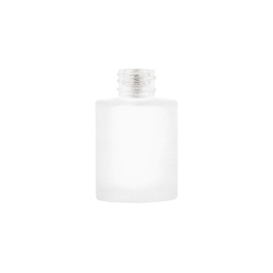 Frosted Glass Cullen Heavy Weight Cylindrical Bottle