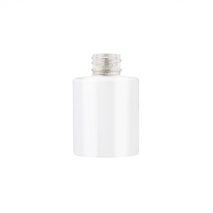Gloss White Glass Cullen Heavy Weight Cylindrical Bottle