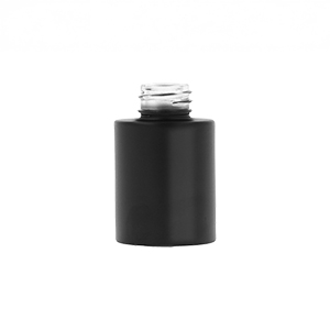 Matt Black Glass Cullen Heavy Weight Cylindrical Bottle