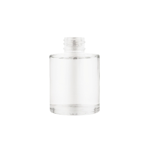Clear Glass Cullen Cylindrical Bottle