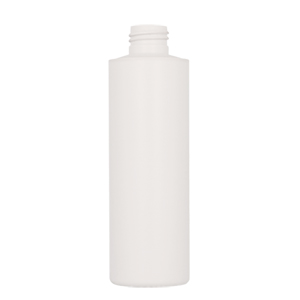 White HDPE Cylindrical Round Bottle (PCR30)