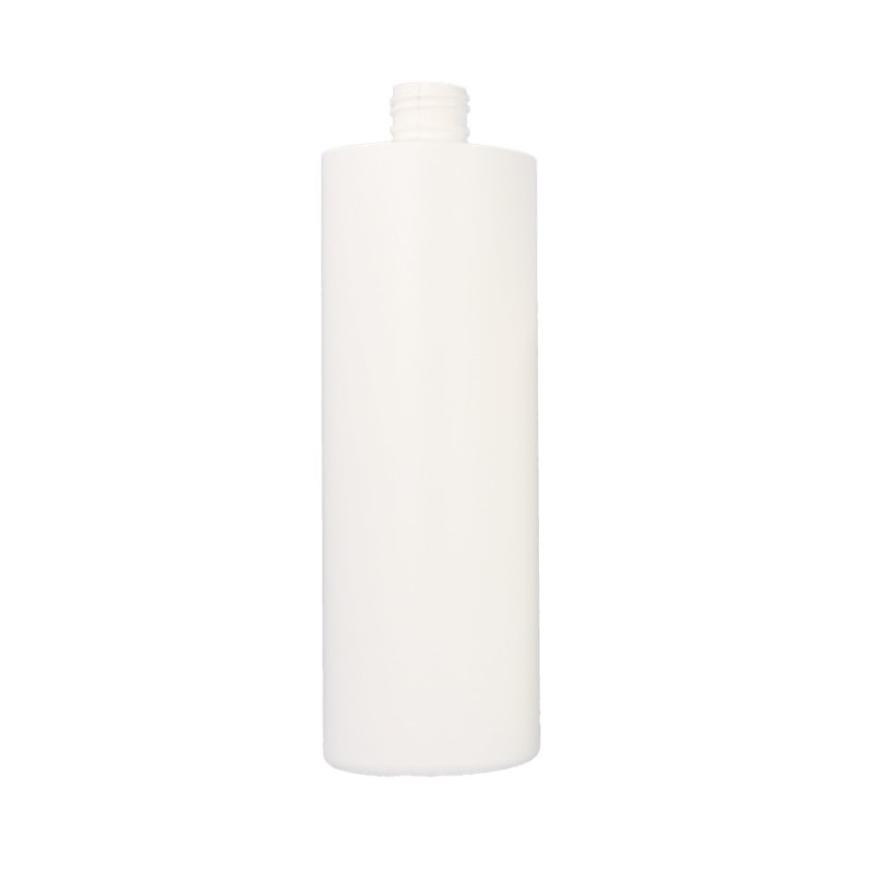 White HDPE Cylindrical Round Bottle (PCR35)