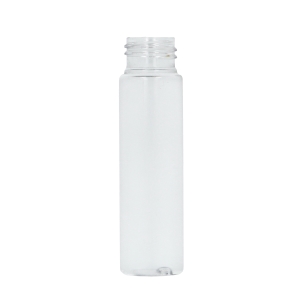 Clear PET Sharp Cylindrical Bottle