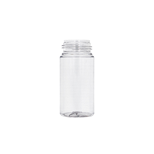 Clear PET Foam Pump Cylindrical Bottle 30% Recycled (PCR30)