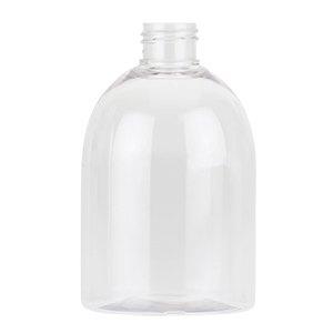 Clear PET Dumpy Boston Round Bottle