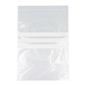 Clear LDPE Grip-Seal Bags with Write-on Panel