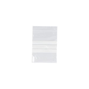 Clear LDPE Grip-Seal Bags with Write-on Panel