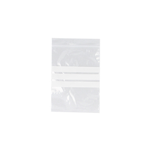 Clear LDPE Grip-Seal Bags with Write-on Panel