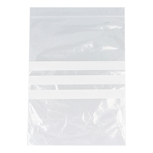 Clear LDPE Grip-Seal Bags with Write-on Panel