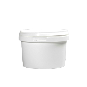 White PP Round Tub and Lid Complete