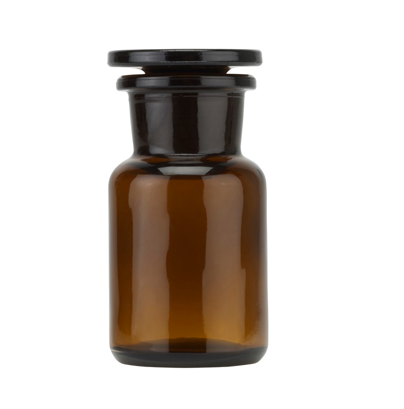 Amber Glass Wide Mouth Pharmacy Bottle