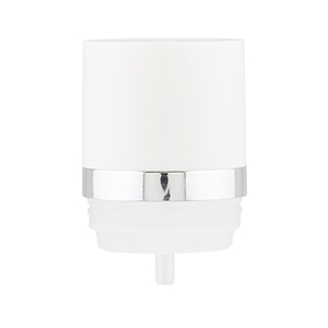 35mm White Mystique Airless Pump v2, White PP Overcap