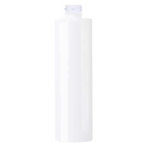 Gloss White Glass Mallaig Premium Cylindrical Bottle