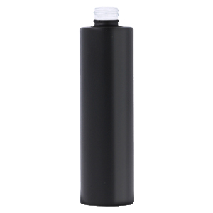 Matt Black Glass Mallaig Premium Cylindrical Bottle