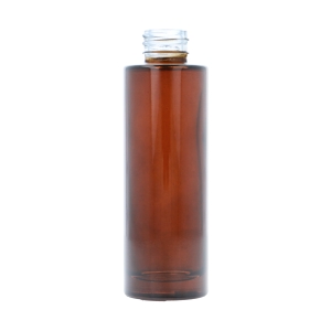 Amber Glass Mallaig Premium Cylindrical Bottle, Sprayed