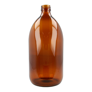 Amber Glass Medical Round Bottle
